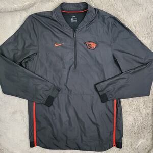 Nike On Field Oregon State Beavers NCAA 1/4 Zip Windbreaker Jacket Men's Medium
